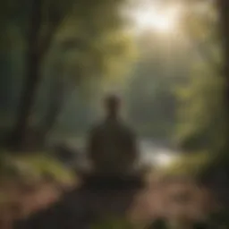A serene landscape symbolizing tranquility and mindfulness