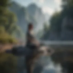 A serene landscape representing tranquility and mindfulness