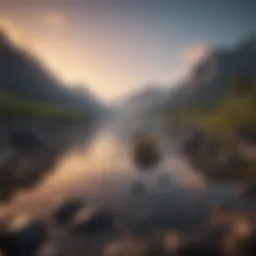 A serene landscape symbolizing inner peace and resilience.